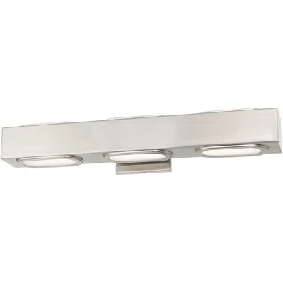 Lucas + Mckearn Kimball 3 - Light Bath Bar In Brushed Nickel