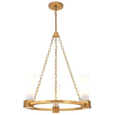 Lucas + Mckearn Kristy 3 Light Chandelier Gold