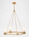 Lucas + Mckearn Kristy 33" 4-light Chandelier In Distressed Gold
