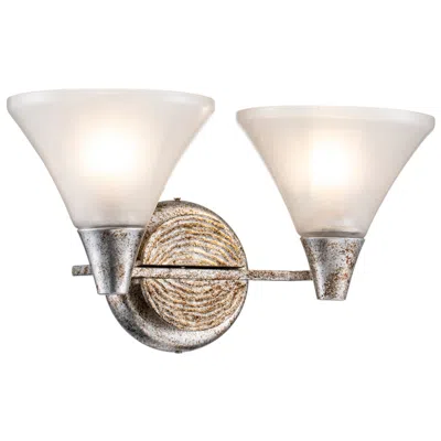 Lucas + Mckearn Lemoine 2 Light Bath Bar In Silver In Multi