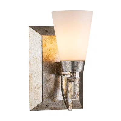 Lucas + Mckearn Lemuria 1 Light Bath Bar In Silver Leaf In Brown