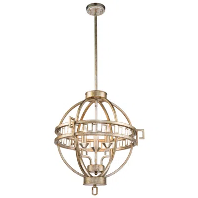 Lucas + Mckearn Lemuria 3 Light Geometric Globe Chandelier