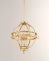 Lucas + Mckearn Lemuria 3-light Round Globe Pendant In Gold
