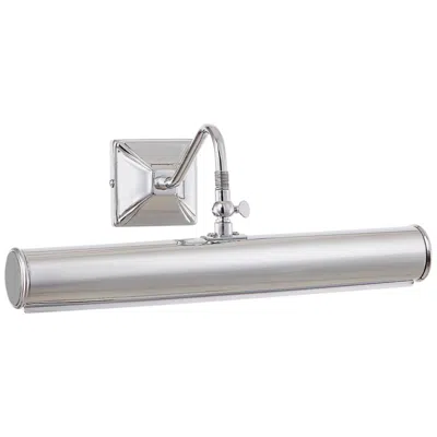 Lucas + Mckearn Leo 14" Wide Polished Chrome Metal Adjustable Picture Light