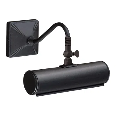 Lucas + Mckearn Leo 7 1/2" Wide Black Metal Adjustable Picture Light
