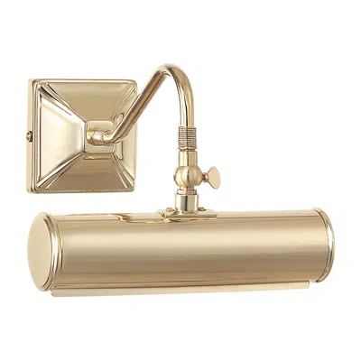 Lucas + Mckearn Leo 7 1/2"w Polished Brass Metal Adjustable Picture Light