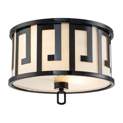 Lucas + Mckearn Leumria Flush Mount In Laquered Black