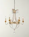 Lucas + Mckearn Louis Large Chandelier In Gold