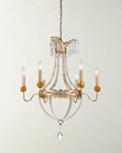 Lucas + Mckearn Louis Large Chandelier In Gold