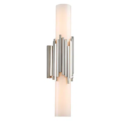 Lucas + Mckearn Marvel 1 Light Bath Light In Polished Nickel In Silver