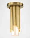 Lucas + Mckearn Marvel 10" Flush Chandelier In Aged Brass