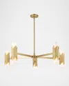 Lucas + Mckearn Marvel 42" 10-light Chandelier In Aged Brass