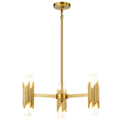 Lucas + Mckearn Marvel 6 Light Pendant Aged Brass