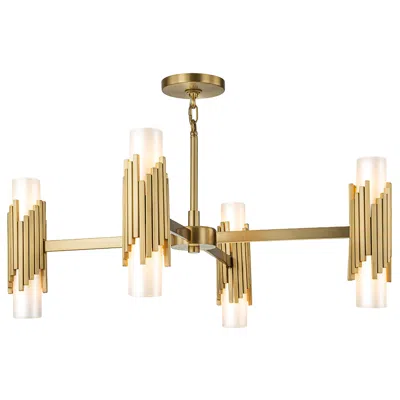 Lucas + Mckearn Marvel 8 Light Pendant Aged Brass