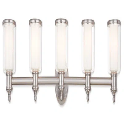Lucas + Mckearn Middlebush 5 - Light Vanity Light In Brushed Nickel
