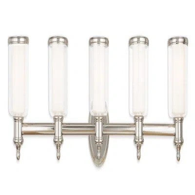 Lucas + Mckearn Middlebush 5 - Light Vanity Light In Polished Nickel