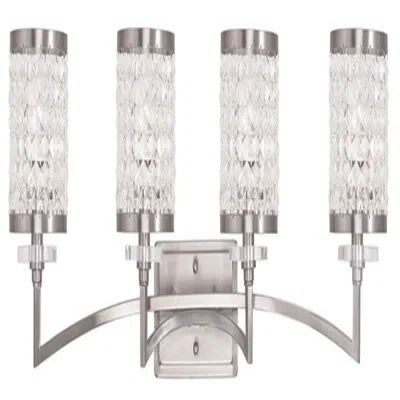 Lucas + Mckearn Midtown 4 - Light Vanity Light In Silver