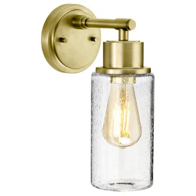 Lucas + Mckearn Morvah 1 Light Bath Light In Brushed Brass In Gray