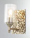 Lucas + Mckearn Mosaic 1-light Bath Vanity Light In Silver