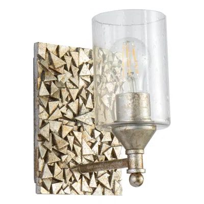 Lucas + Mckearn Mosaic 1-light Wall Sconce In Antique Silver