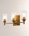 Lucas + Mckearn Mosaic 3-light Bath Vanity Light In Gold