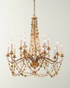 Lucas + Mckearn Mosaic Large Chandelier In Gold