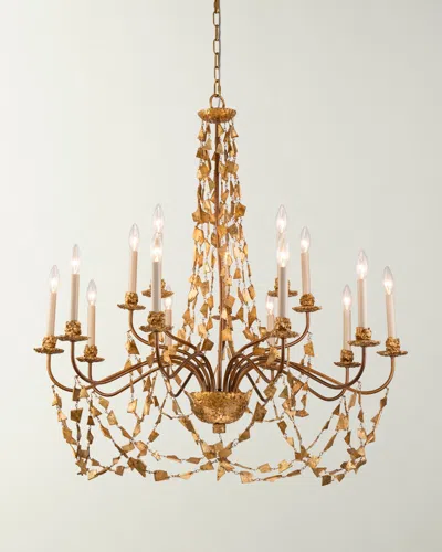 Lucas + Mckearn Mosaic Large Chandelier In Gold