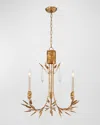 Lucas + Mckearn Palm D'or 3-light Chandelier In Gold