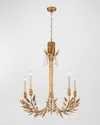 Lucas + Mckearn Palm D'or 5-light Chandelier In Gold