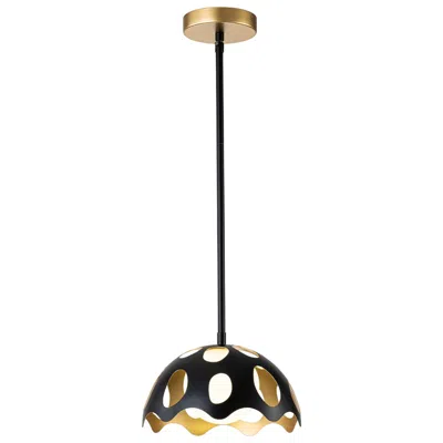Lucas + Mckearn Pebbles 10" Mini Pendant In Black In Multi