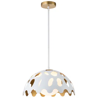 Lucas + Mckearn Pebbles 15" Pendant In White
