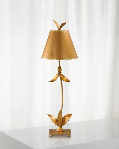 Lucas + Mckearn Red Bell Table Lamp In Gold