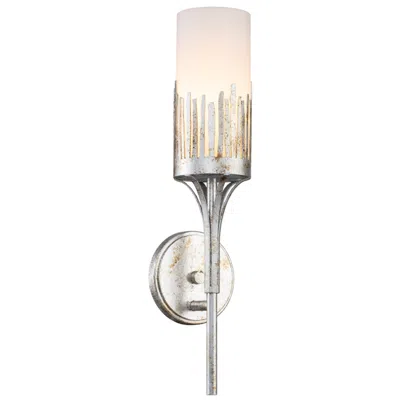Lucas + Mckearn Sawgrass 1 Light Sconce In Silver Leaf