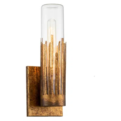 Lucas + Mckearn Lucas Mckearn Sawgrass 14" High 1-light Gold Leaf Finish Wall Sconce