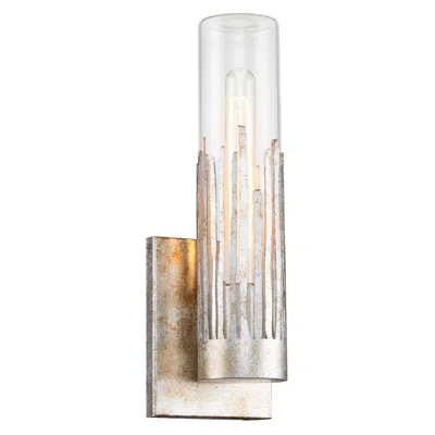 Lucas + Mckearn Sawgrass 14" High Silver Leaf Ada Wall Sconce