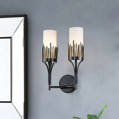 Lucas + Mckearn Sawgrass 2 Light Sconce In Matte Black