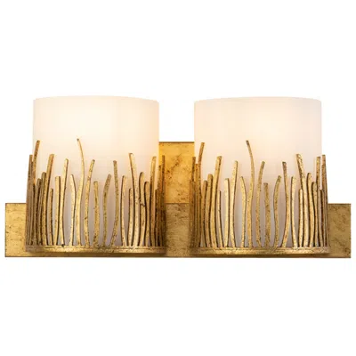 Lucas + Mckearn Sawgrass 2 Light Vanity In Distressed Gold