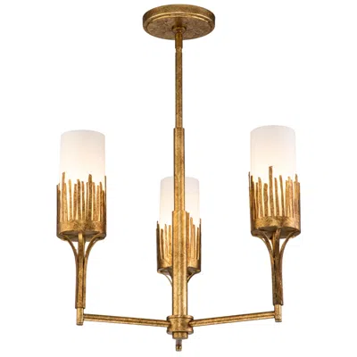 Lucas + Mckearn Sawgrass 3 Lt Chandelier In Gold In Multi