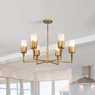 Lucas + Mckearn Sawgrass 6 Light Chandelier In Matte Black