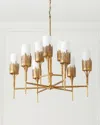 Lucas + Mckearn Sawgrass 9-light Chandelier In Gold Leaf In Gold