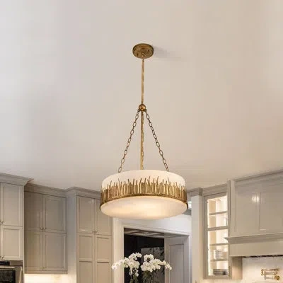 Lucas + Mckearn Sawgrass Large Pendant In Gold Leaf