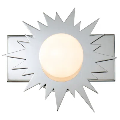 Lucas + Mckearn Soleil 1 Light Wall Sconce Silver Star In Polished Chrome