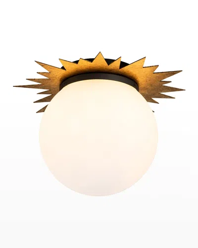 Lucas + Mckearn Soleil Led Flush Mount In Gold