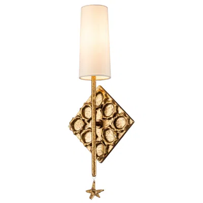 Lucas + Mckearn Star 1 Light Gold Sconce In Brown