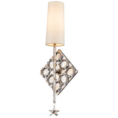 Lucas + Mckearn Star 1 Light Silver Sconce In White