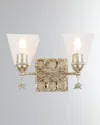 Lucas + Mckearn Star 2-light Bath Vanity Light In Gold
