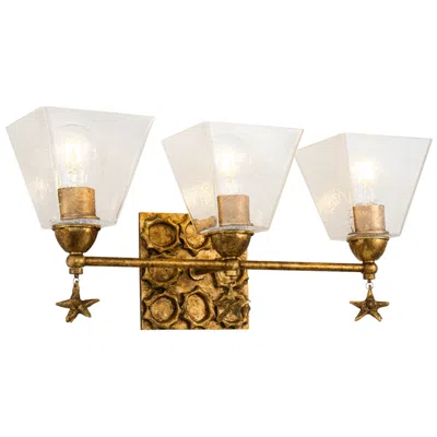 Lucas + Mckearn Star 3 Light Bath Vanity In Gold