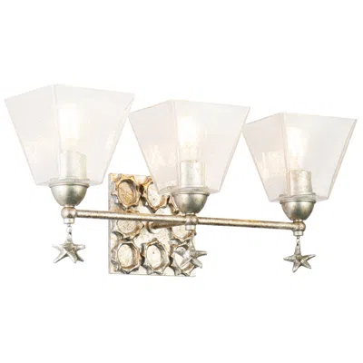 Lucas + Mckearn Star 3 Light Bath Vanity In Silver