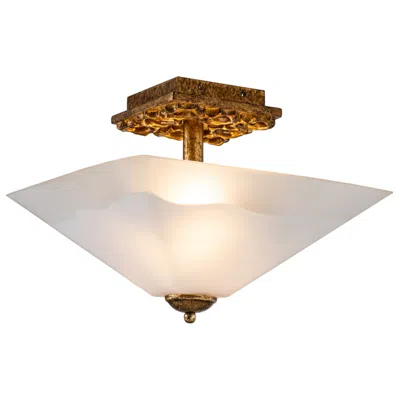 Lucas + Mckearn Star Gold Flush Mount In Multi