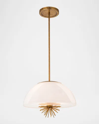 Lucas + Mckearn Staring 18" 3-light Chandelier In Distressed Gold